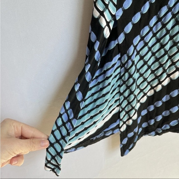 Habitat Clothes To Live In Dress Sz M Artsy Textured Polka Dots Asymmetrical EUC - Picture 9 of 14